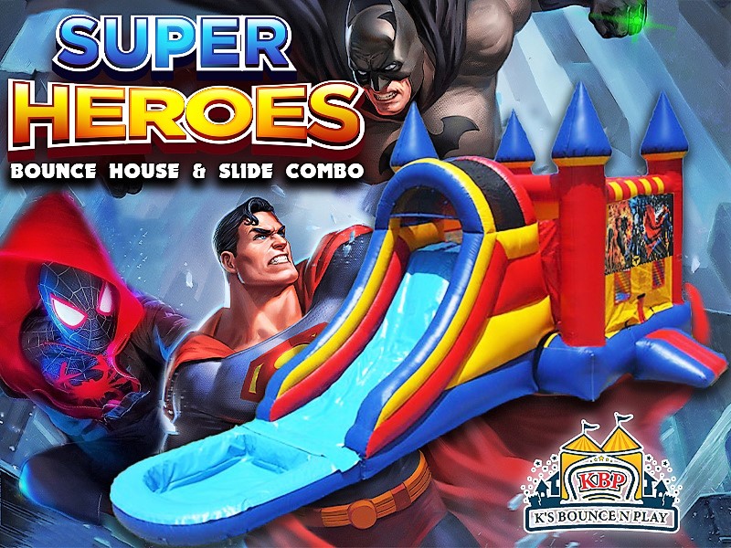 Superhero Bounce House & Slide