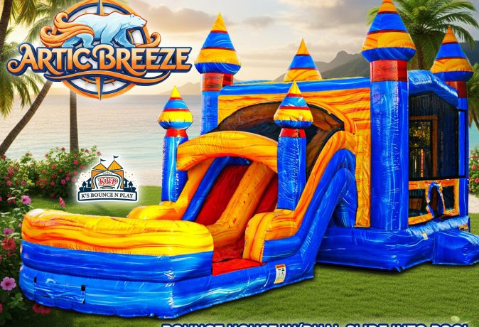Artic Breeze Bounce House Water Slide
